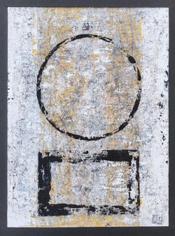 Alma a Heszperidák kertjében - papír - tempera - 45x33 cm - 2024