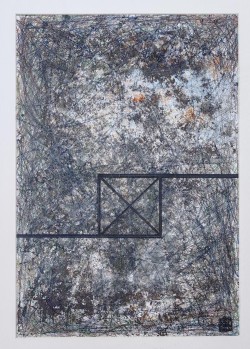 Rejtett kert - papír - tempera, színes ceruza - 48x33 cm - 2024